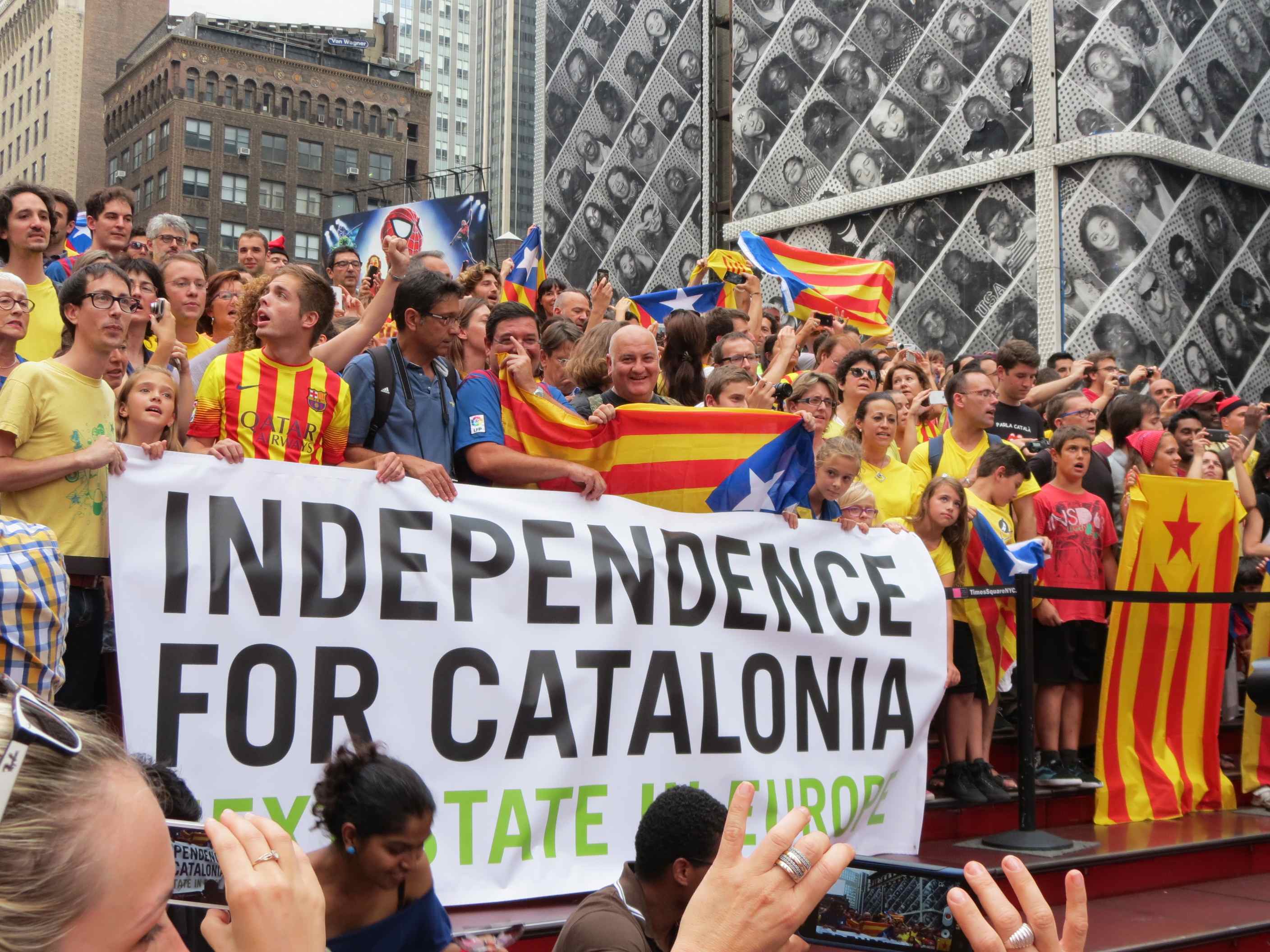 pro-Catalanian rally
